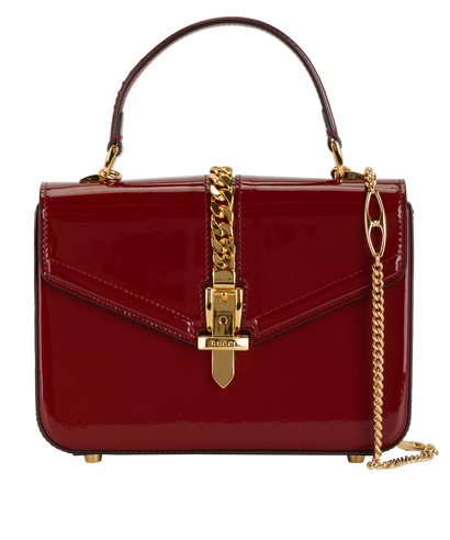 Sylvie 1969, &pound;495, Handbags, Red, Patent Leather, Front view